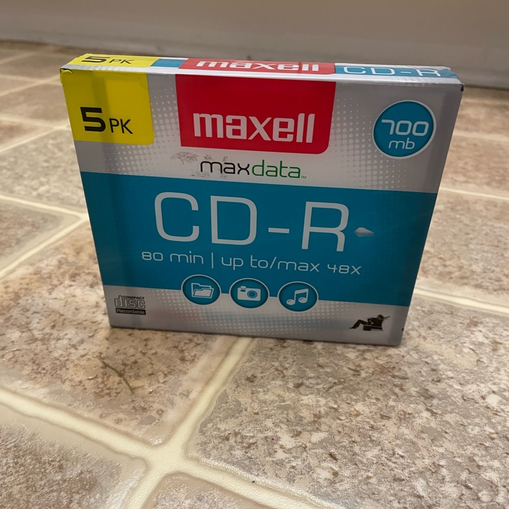 Maxell MaxData 80 Minute 5 Pack CD